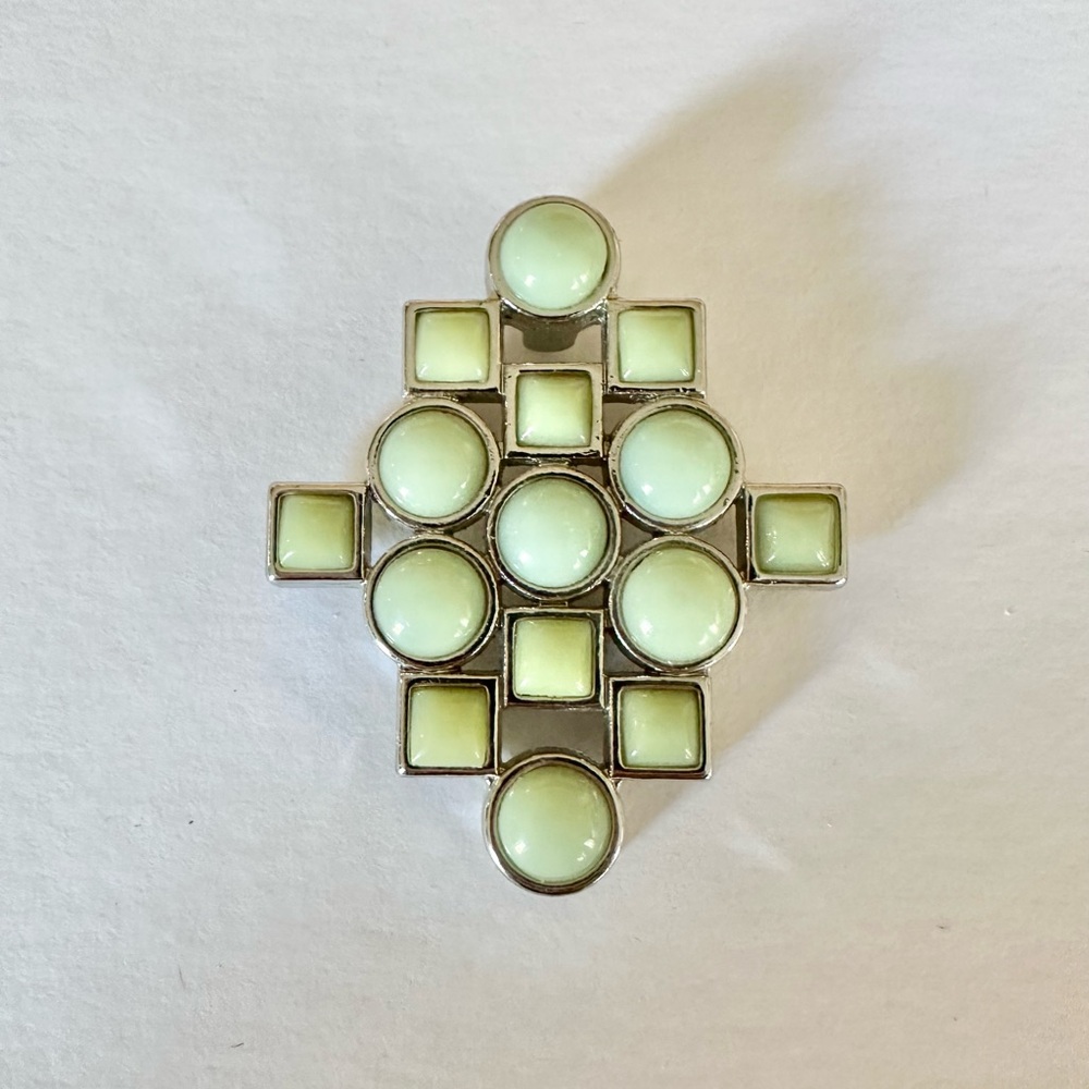 Lia Sophia Mint Colored Geometric Pendant